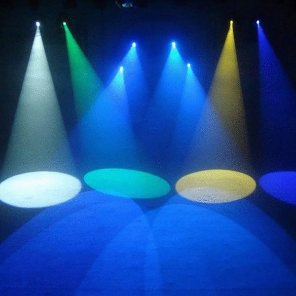LED discolys LED pinspot strålekaster, 10W RGBW strålekaster, stadionlys