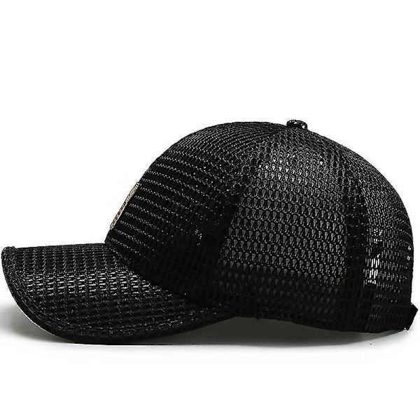 Sommer Mesh Baseball Cap Trucker Mesh Hat Baseball Cap Mænds Kvinders Udendørs Sport(lys grå)
