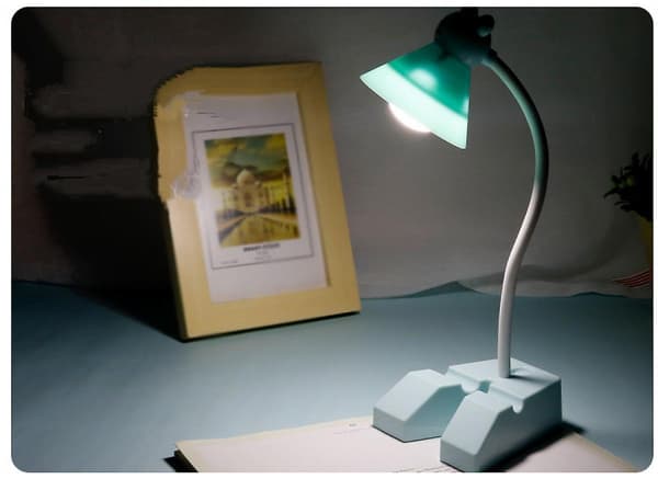 Bordnatlampe til soveværelse, mini tegneserie foldbar til børn