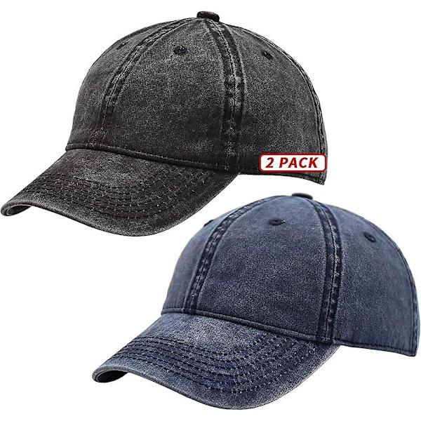 Vintage bomuldsvasket justerbar baseball caps til mænd og kvinder, Heilwiy ustruktureret lav gave