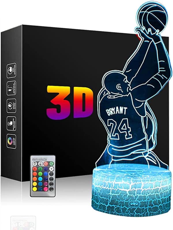 LED Basketballspiller Nattlys 3D Illusjonslampe