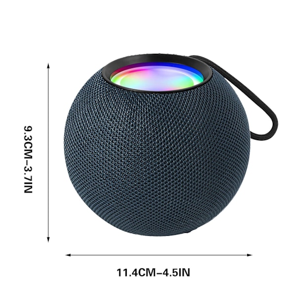 Trådlös Bluetooth-högtalare, liten högtalare, hög ljudkvalitet, bärbar minidiskant för utomhusbruk, hög volym (blå)