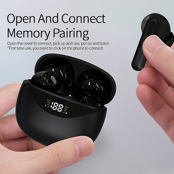 Tws Trådlösa Bluetooth 5.1 Hörlurar 9d Stereo Hifi Headset Vattentäta Sporthörlurar Brusreducerande In Ear Hörlurar Med Led Laddningsfodral A