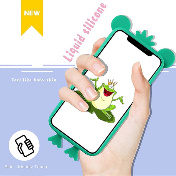 Trendigt och roligt iPhone 6 Plus/6S Plus/7 Plus/8 Plus skal, Silikonskal med roliga tecknade djur, söt och cool design för pojkar, flickor, kvinnor och män