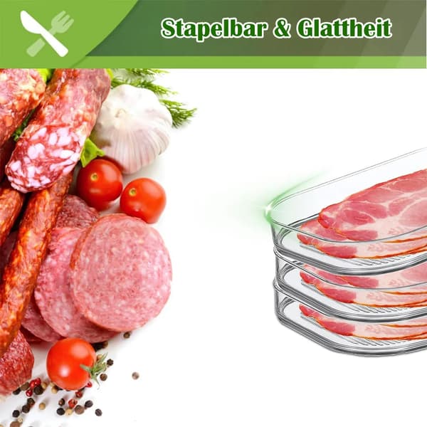 Crisper Box, 22,5*16*8,5cm Kjøleskap Oppbevaringsboks Matlagring