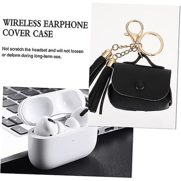 (Svart) Lämplig för Apple Wireless Bluetooth Headset Pro case, trådlöst case