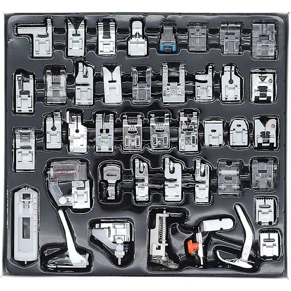 MSBD 42 PCS Sysett for symaskin Trykkfotsett Hjem Symaskin Multifunksjon Trykkfotsett Kombinasjon Sygave Passer for de fleste modeller av