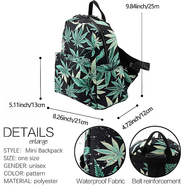 Mini Ryggsekk for Jenter, Søt Liten 3D Trykt Boksekk Holdbar Vanntett Polyester Vesker for Kvinner, Tenåringer, Barn, Småbarn