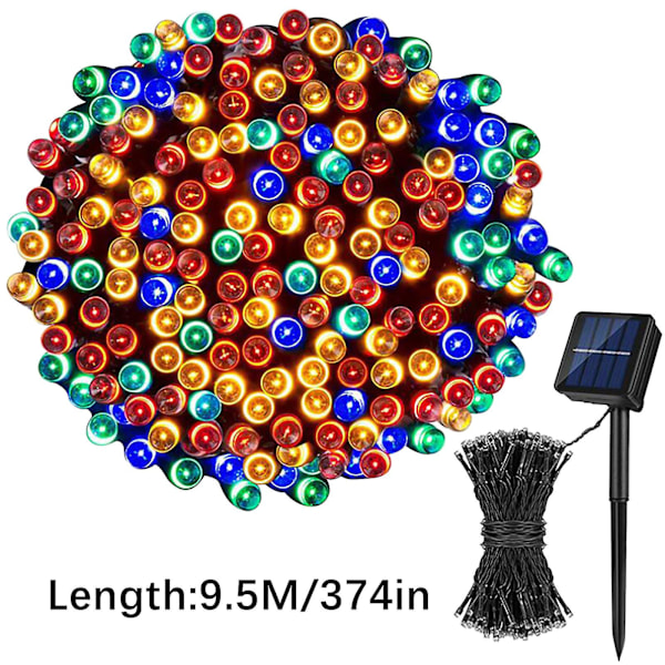 Juledekorasjoner Led Solar Lamper Streng Julekranser Bryllupsdekorasjon Lys Utrydding