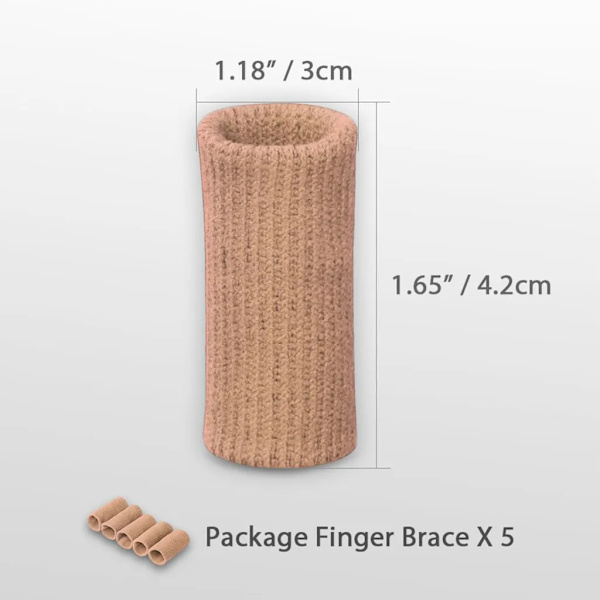 Elastiska fingerbeskydd, sportfingerskenor, tumstöd för smärtlindring, artrit, triggerfingerlindring, justerbart stöd (färg)
