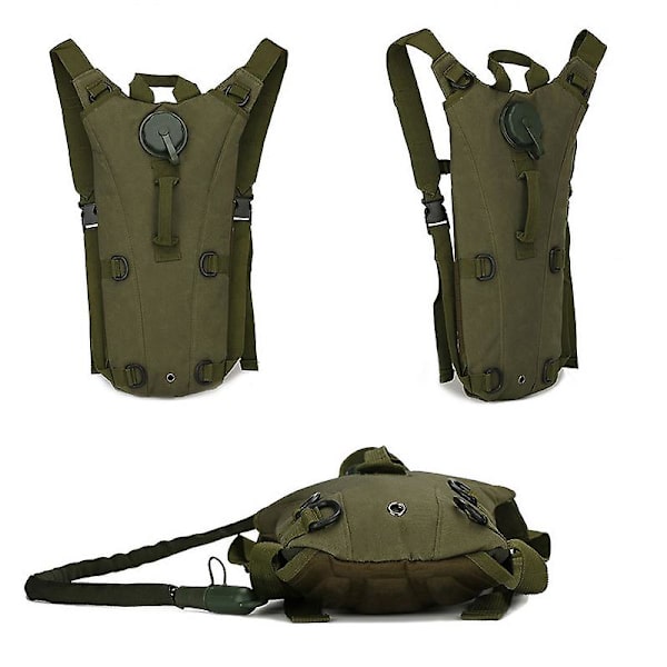 3L utomhus hydreringsväska taktisk militär vandring camping hydreringsryggsäck bärbar cykel hydreringsryggsäck（Svart）