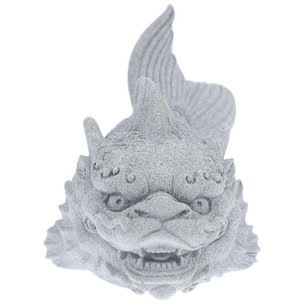 Fiskeskulptur av dragefigur, akvarium, mikrolandskap, hage, bonsaipyntegjenstand (13,00 x 7,00 x 7,00 cm, som vist)