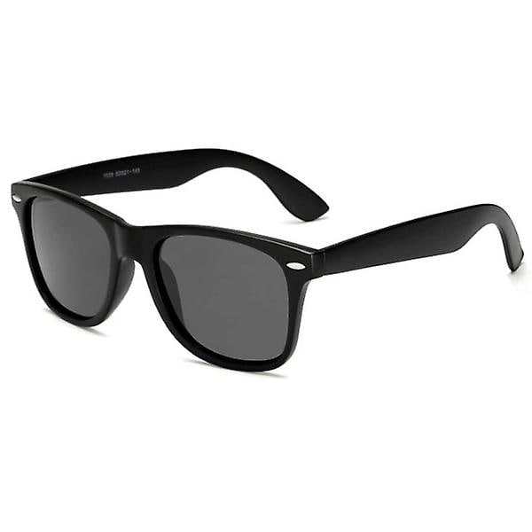 Retro Wayfarer Solbriller Mat Sort Sort