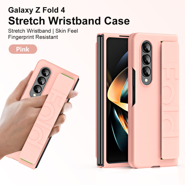 För Samsung phone case - elastiskt case rosa ZFold3