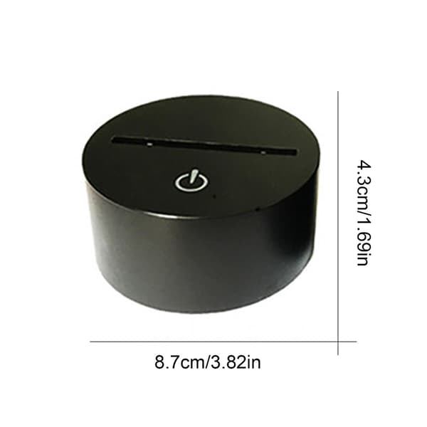 [Bd63] LED natlys balletdans 3D optisk lampe sengebordslamper soveværelse