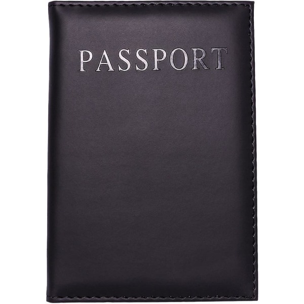 Passhållare (svart), reseplånbok, liten dokumentförvaringsväska, familjekorthållare