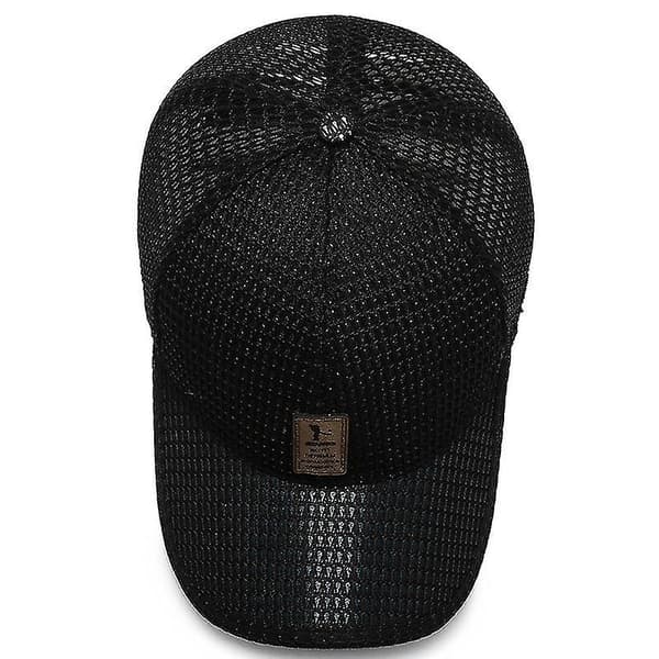 Sommer Mesh Baseball Cap Trucker Mesh Lue Baseball Cap Menn Kvinner Utendørs Sport (lys grå)