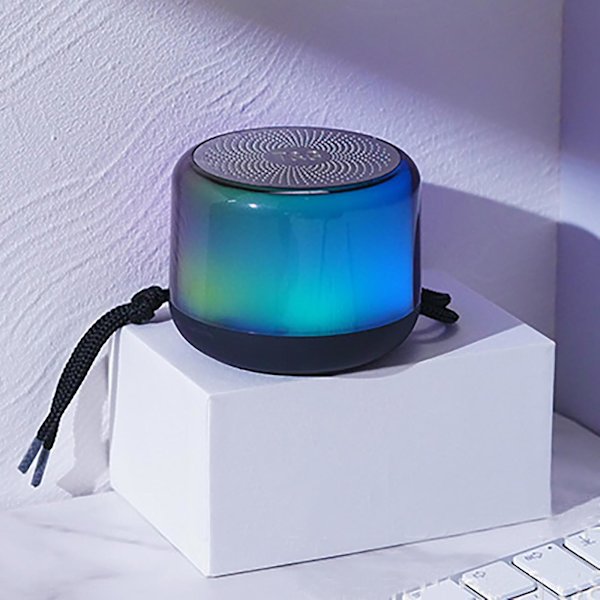 Langaton Bluetooth-kaiutin Tg363, työpöydän viileä kannettava kannettava minikokoinen subwoofer, pieni audiokaiutin (musta)