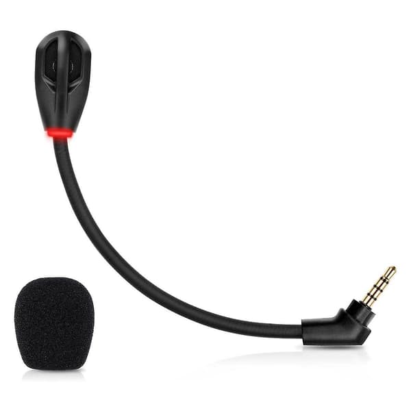 Udskiftningsmikrofon til Flight S trådløse støjreducerende gaming-headset 3,5 mm aftagelig mikrofon (sort)