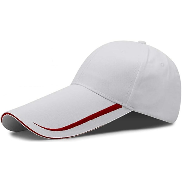 Hurtig shopping YEKEYI Ekstra lang regning 100% vasket bomuld Baseball Cap forlænget skygge solbeskyttelse hat lang stor regning Cap（One Size，Hvid）