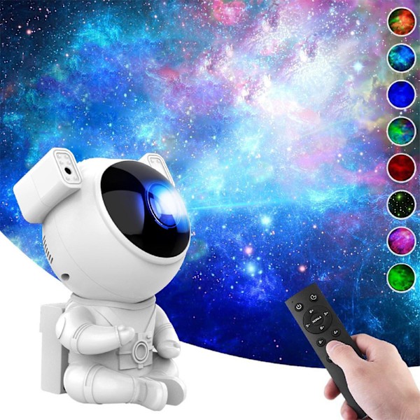 Astronautti tähtiprojektorilamppu