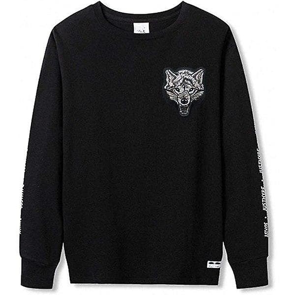 Taktisk ulende ulvehode brodert patch, brodert med dyr