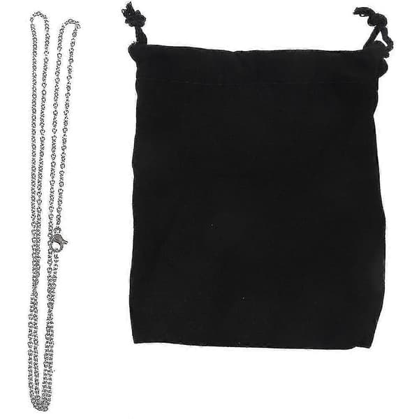 Damhalsband, \"o\"-halsband, silver - bredd 2 mm - längd 50 cm