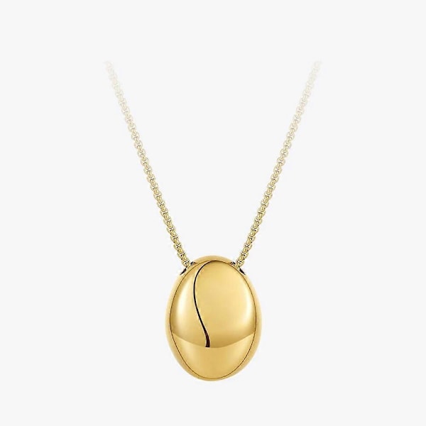 Ihåliga Stenar Rostfritt Stål Långt Halsband För Kvinnor Mode Smycken Guld Färg Halsband Colar Halloween P213266 (Silverfärg)
