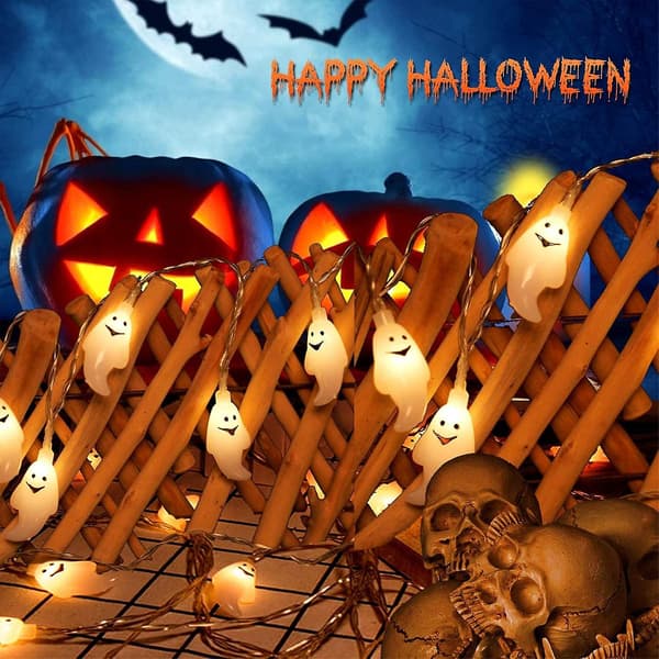 Halloween Lys Kæde 3m*20 LED Spøgelse Lys Kæde Halloween LED Lys Kæde