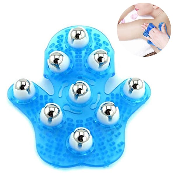 Palm Nine Beads Cervical Massager - Lyseblå
