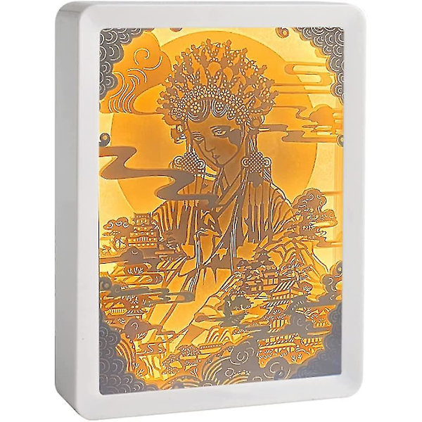 2024 Väggstrålkastare Nattljus 3d Pappersutskärning Nattljus Usb Power Up Mood Light Dekorativ Skrivbord