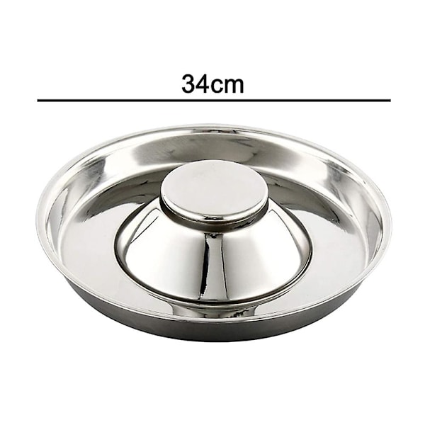 Rostfri hundmatskål - Liten till medelstor hundmat och vattenskål (34 ml)
