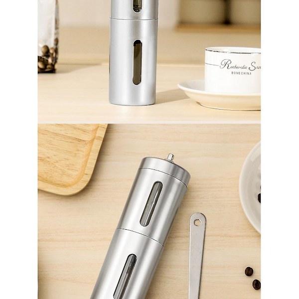 Grinder Kitchen Tools Panol Kaffekværn Mini Rustfrit Stål Håndlavet Kaffebønne Grinder