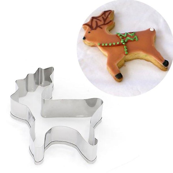 14 stk/sett rustfritt stål julekakeform pepperkakehus mann juletre kakebaking kjeks fondantform sølv