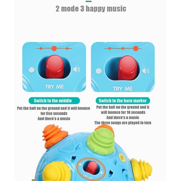 Musik Shake Dancing Ball Baby Legetøj Gratis Hoppe Sensorisk Udviklingsbold