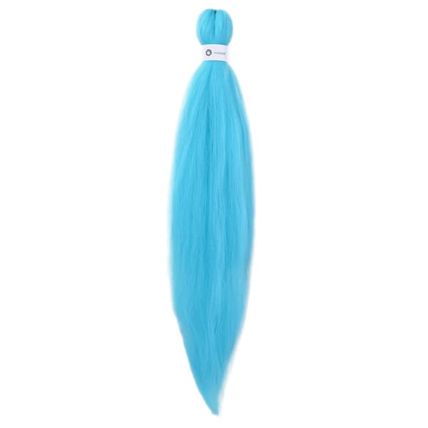 En regnbue gradient farve hår forudstrakt hæklet hår filament 26 tommer 20240105（Multicolor）