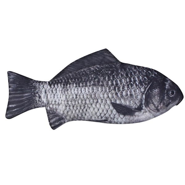 Karpfiskpennväska Realistisk fiskform Sminkväska Pennfodral med dragkedja Sminkväska Casual present Toalettväska Rolig handväska