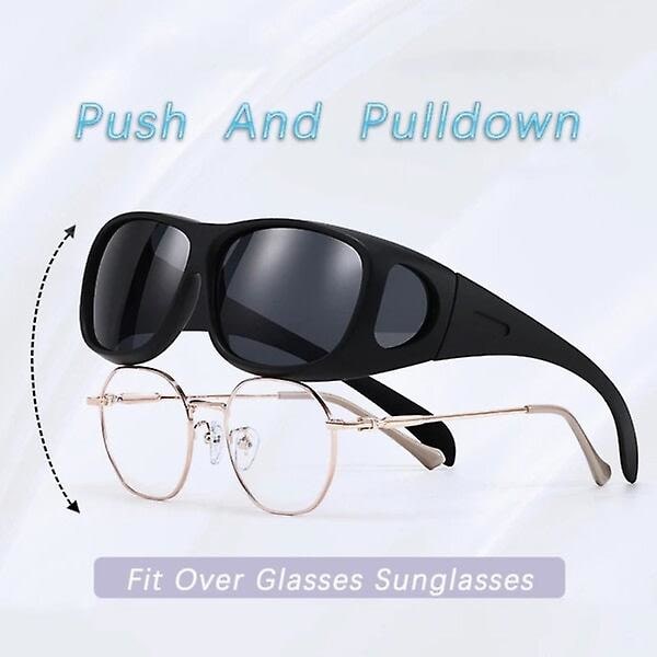 Solglasögon Suncovers Utomhus Glasögon Läsglasögon Gula Glas Svart