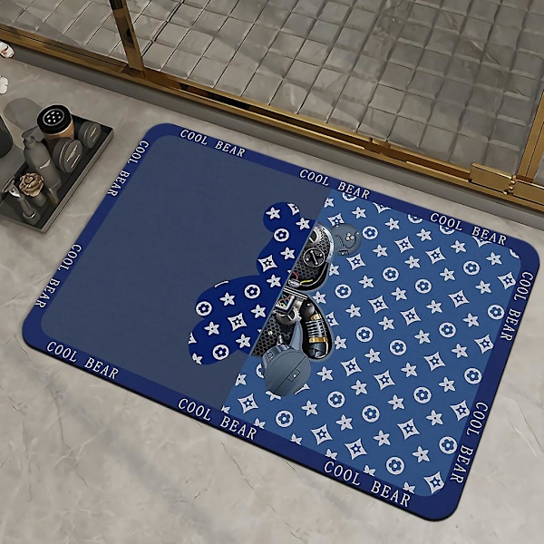 Pehmeä piimaa-absorbentti lattiamatto liukumaton kylpyhuoneen jalkatyyny nopeasti kuivuva liukumaton matto 24*35in 60*90cm