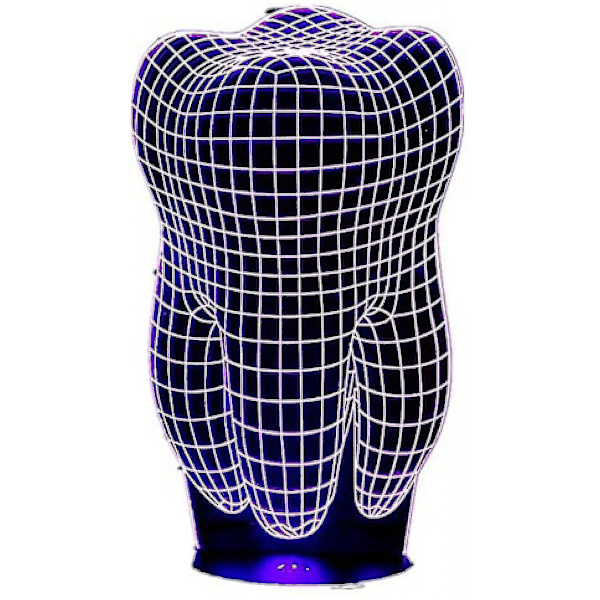 Tand S 3d Illus Led bordslampa Nyhet Bordslampa Touch Lampa För Tandläkare