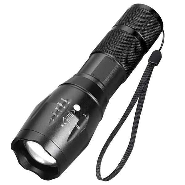 Ladattava LED-taskulamppu, 250 000 lumenia