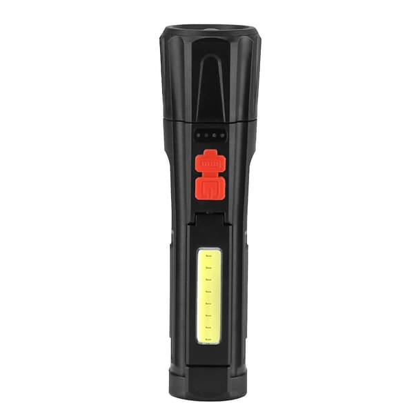 Taskulamppu Led-taskulamppu Sivuvalo Kirkas Taskulamppu LED Ulkoilun Hätätaskulamppu USB-ladattava Teleskooppinen Zoom-taskulamppu（I）