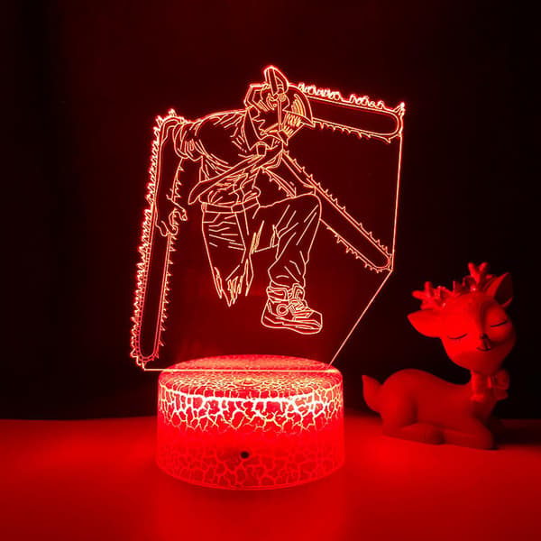 3D LED-natlys Anime-karakter 3D-illusion