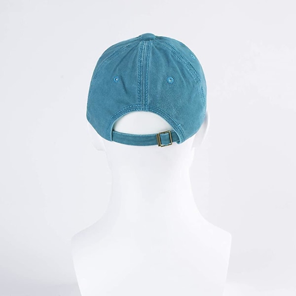 Unisex Baseball Cap 100% Bomuld Passer til Mænd Kvinder Vasket Denim Justerbar Dad Hat Heilwiy Gave