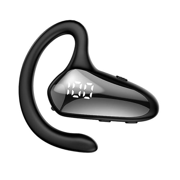 Bluetooth-headset, luftledningsheadset, smärtfritt bärande, digital display, öronmonterat, enkelörat, 5.2 Bluetooth-headset, headset