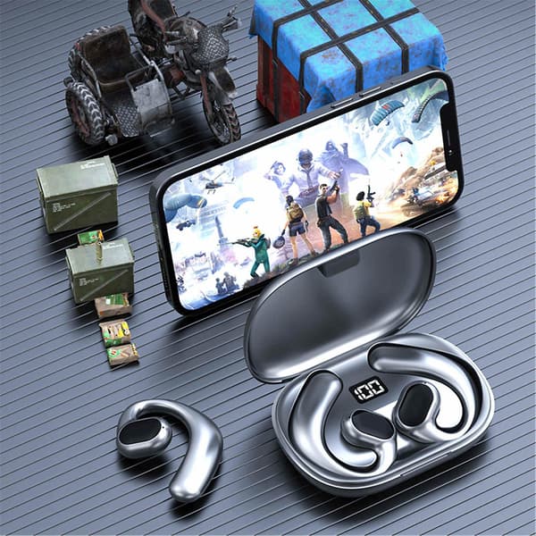 Konduktions Bluetooth-headset som inte sitter i örat Ows Sports Bluetooth-headset Hängande öra Typ Superlång batteritid