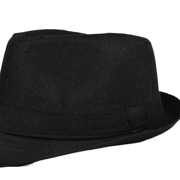 Topphatt enfärgad jazzhatt herr brittisk hatt damer all-match casual solskydd fyra årstider cowboyhatt gentlemanhatt