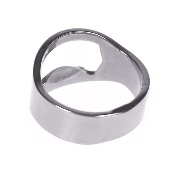 Dww-8 stk. rustfrit stål ølkapselåbnerring, metal ølkapselåbnerringe, ølringe, ølkapselåbnerring og øl, til B