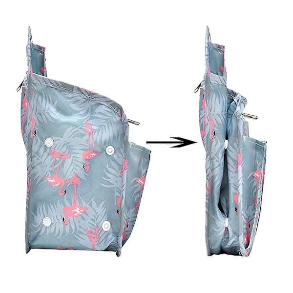 Mini Ryggsäcksorganiserare Insats Liten Väska Delare för Ryggsäck Handväska Lätt Nylon Axelväska Organiserare Insats, Svart