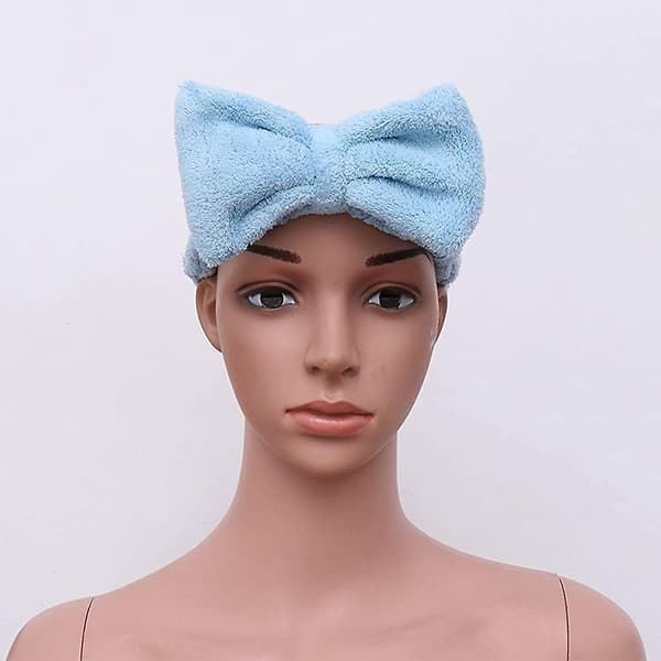 Rosett Makeup Hårband Hårband Elastisk Mikrofiber Spa Hårband Handduk（Stil 1）